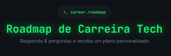roadmap de carreira